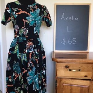 LuLaRoe Amelia dress size large
